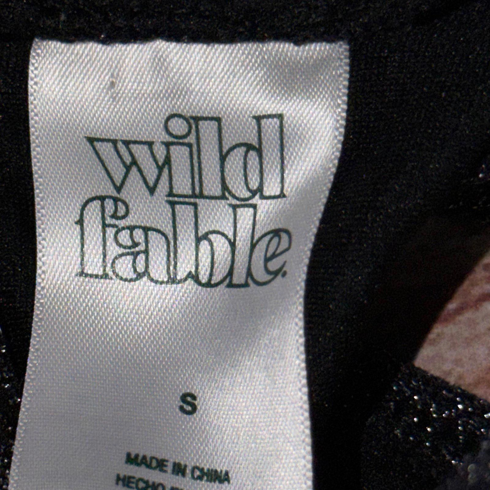 Other Wild Fable Small Glitter Bikini Top Size ONE SIZE - 6 Thumbnail