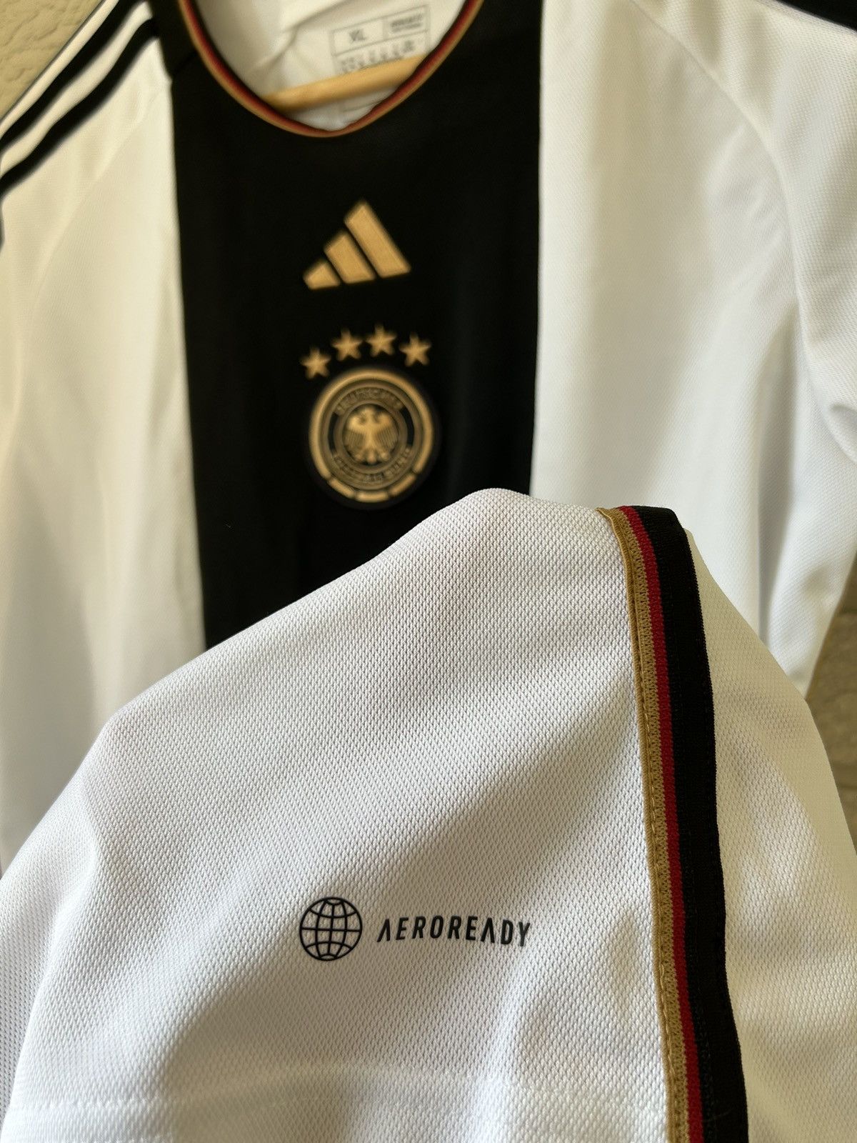 Adidas Adidas Germany Deutschland 2022 National Team Home Jersey Size US L / EU 52-54 / 3 - 3 Thumbnail