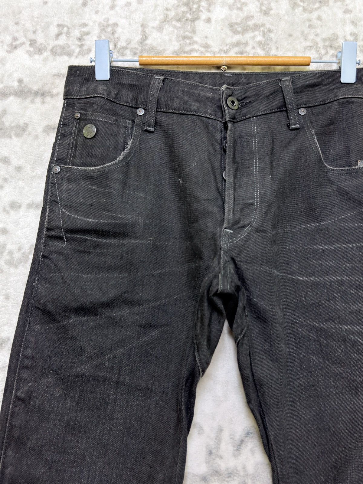 G-Star G-Star RAW Arc 3D Slim Black Faded Denim Ergonomic Fit Size US 28 / EU 44 - 4 Thumbnail