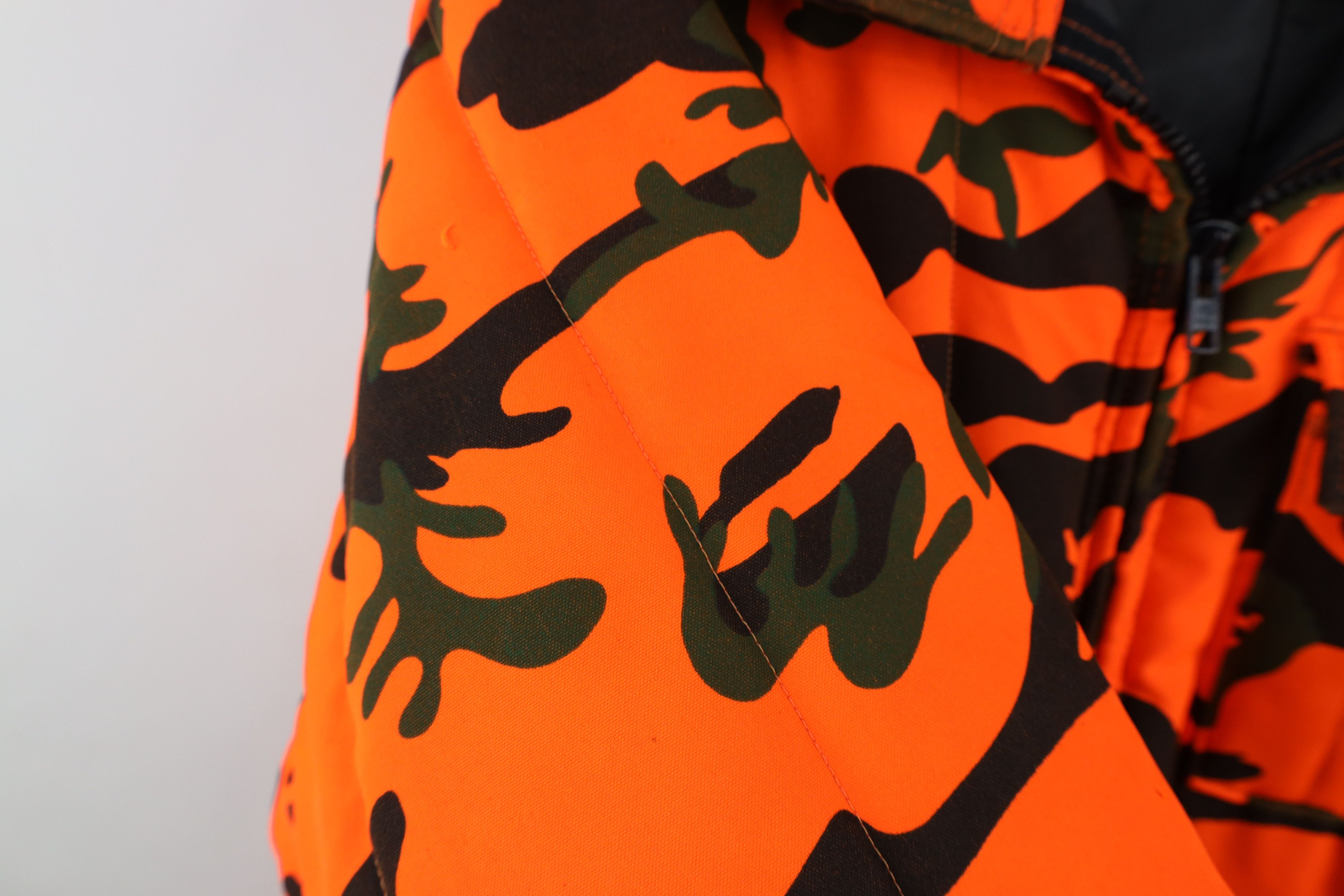 Vintage Vintage 90s Streetwear Hunting Jacket Blazer Orange USA Size US XL / EU 56 / 4 - 6 Thumbnail