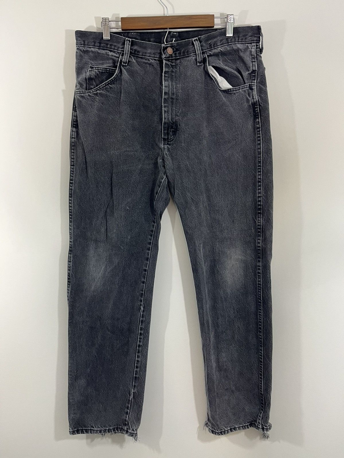 Vintage Sun Faded Distressed Black Jeans Size US 36 / EU 52 - 1 Thumbnail