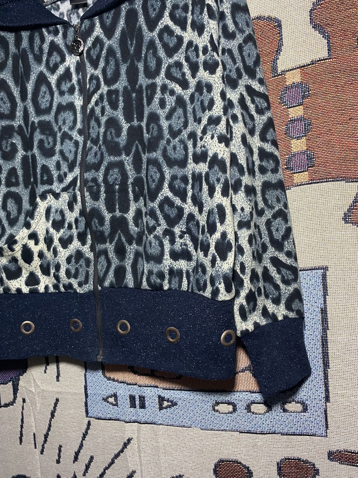 Le Grande Bleu (L.G.B.) 2000's Y2k Vintage Monte Milano Leopard Design Size US M / EU 48-50 / 2 - 2 Thumbnail