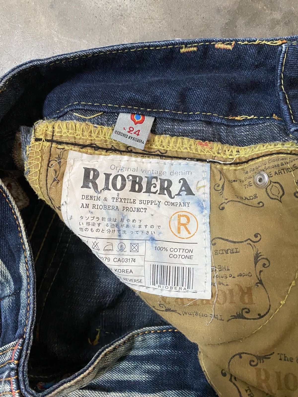 Flare Jeans Japanese Riobera Mud Rusty Denim @216