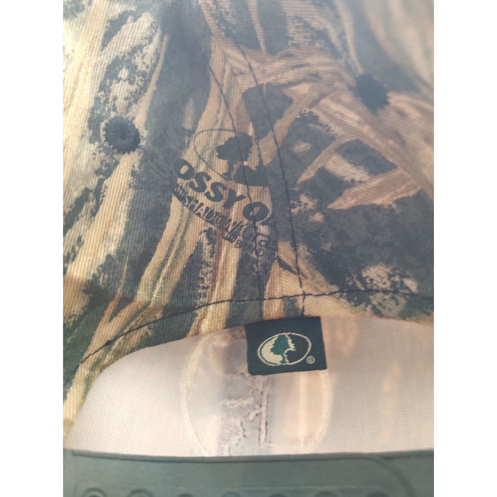 Vintage VINTAGE Mossy Oak Shadow Grass Blades Camo Logo Embroidered Snapback Camouflage Size ONE SIZE - 3 Thumbnail