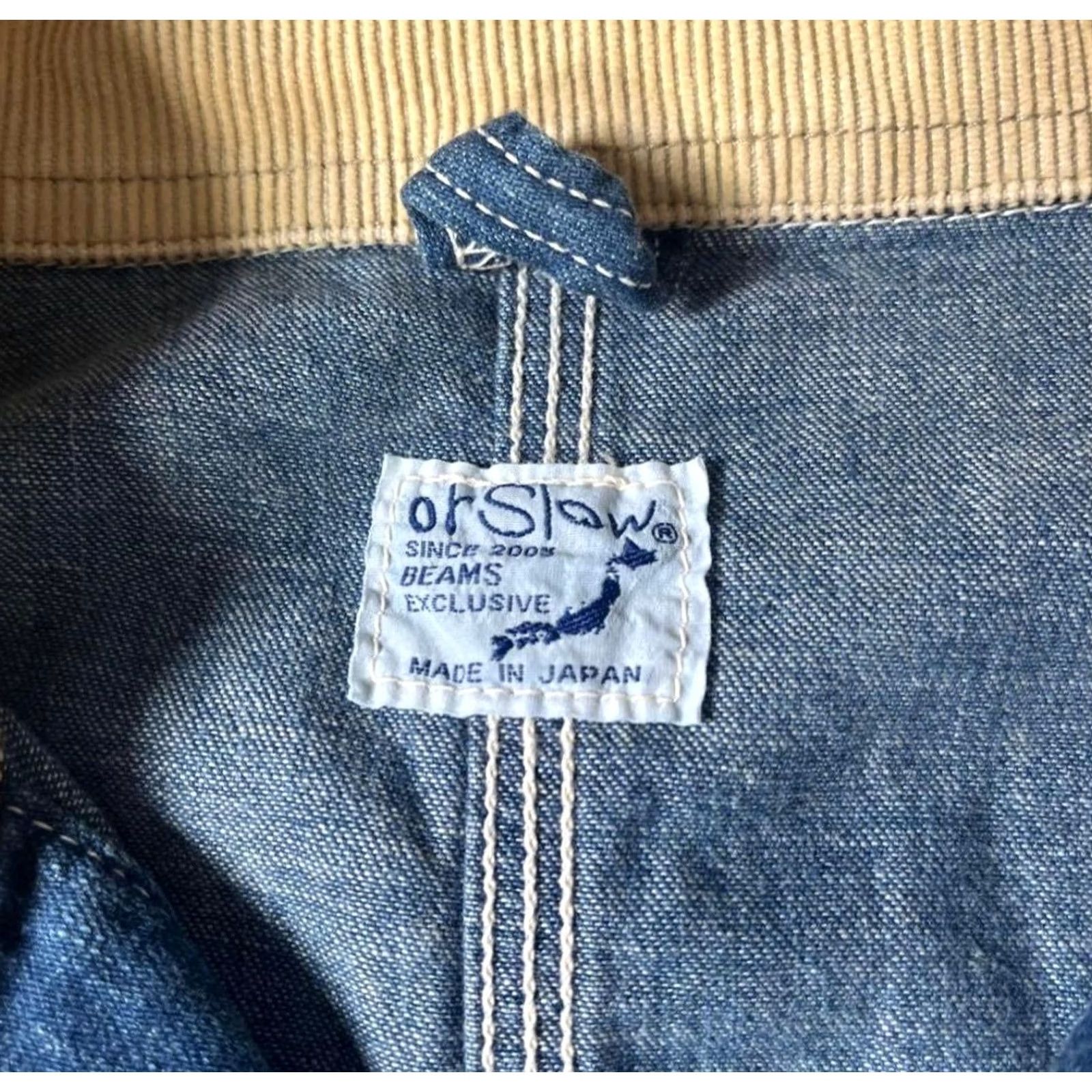 Orslow orSlow Or Slow x Beams Custom Chore Jacket Made in Japan Men's Size M(2) Jacket Size US M / EU 48-50 / 2 - 5 Thumbnail