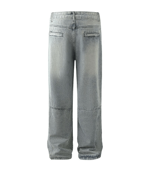 Japanese Brand × Jean American retro irregular patchwork versatile ripped jeans Size US 32 / EU 48 - 2 Thumbnail