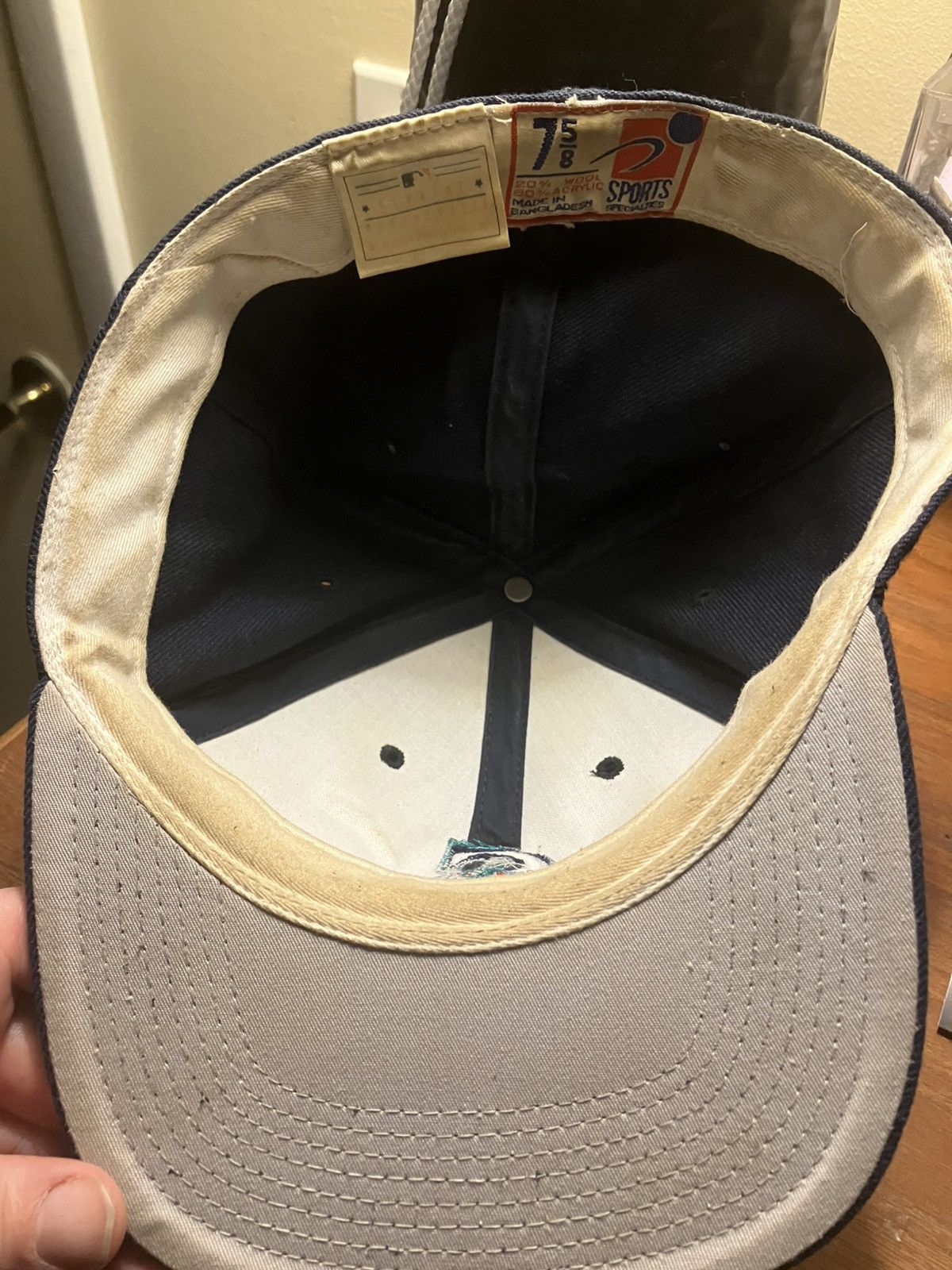 MLB × Sports Specialties Vtg 90 Seattle mariners mlb baseball cap fitted hat sz 7 5/8 Size ONE SIZE - 9 Thumbnail