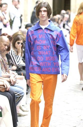 Junya Watanabe SS02 Poem Runway Orange Bootcut Jeans Size US 30 / EU 46 - 8 Thumbnail