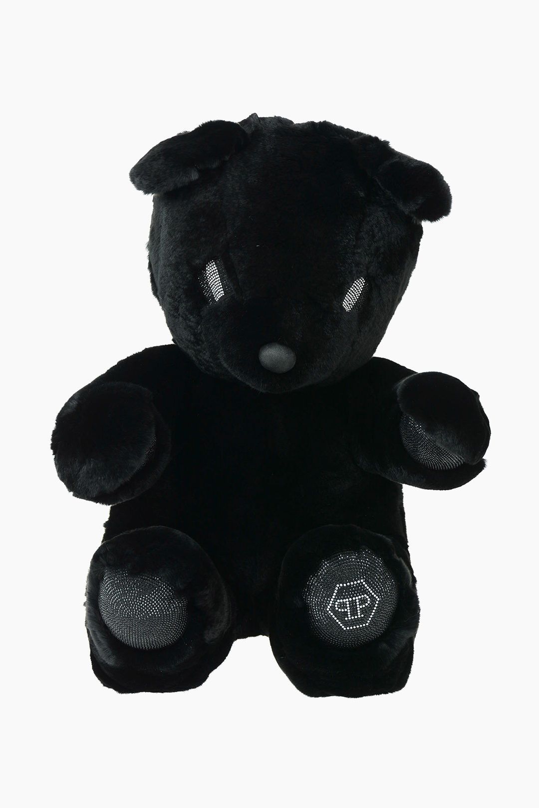 Philipp Plein og1mm0824 Size: OS / Real Fur Teddy Bear in Black Size ONE SIZE - 1 Thumbnail