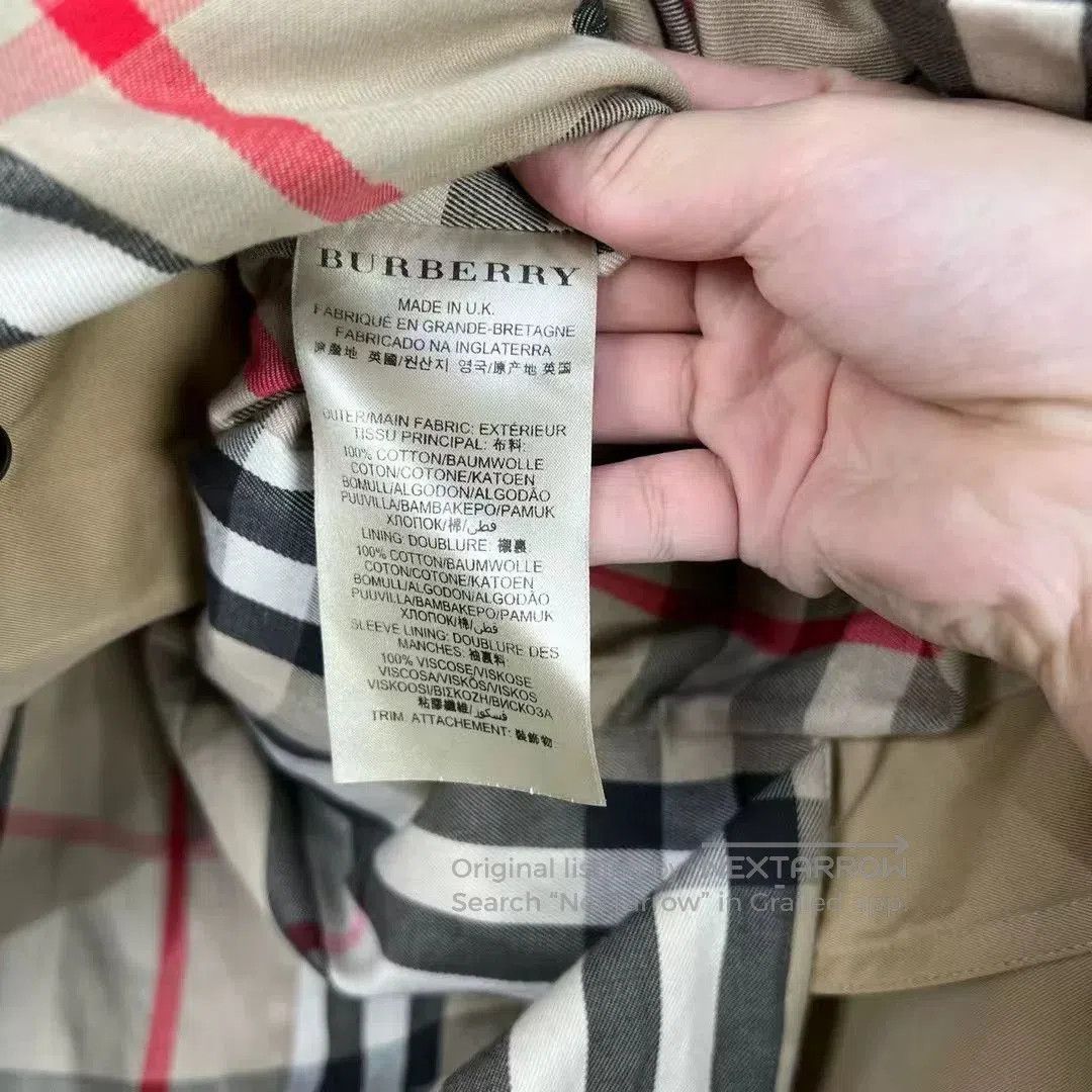 Burberry Burberry Gold Belted Plaid Trench Coat. Size S / US 4 / IT 40 - 7 Thumbnail