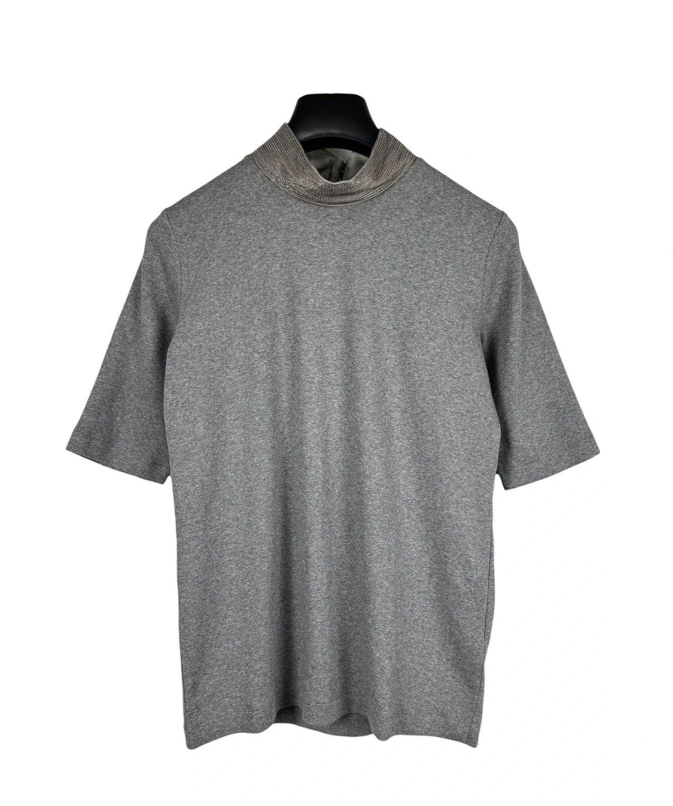 Fabiana Filippi Fabiana Filippi Jumper Short Sleeve Cotton Silk Emblished Size S / US 4 / IT 40 - 12 Thumbnail