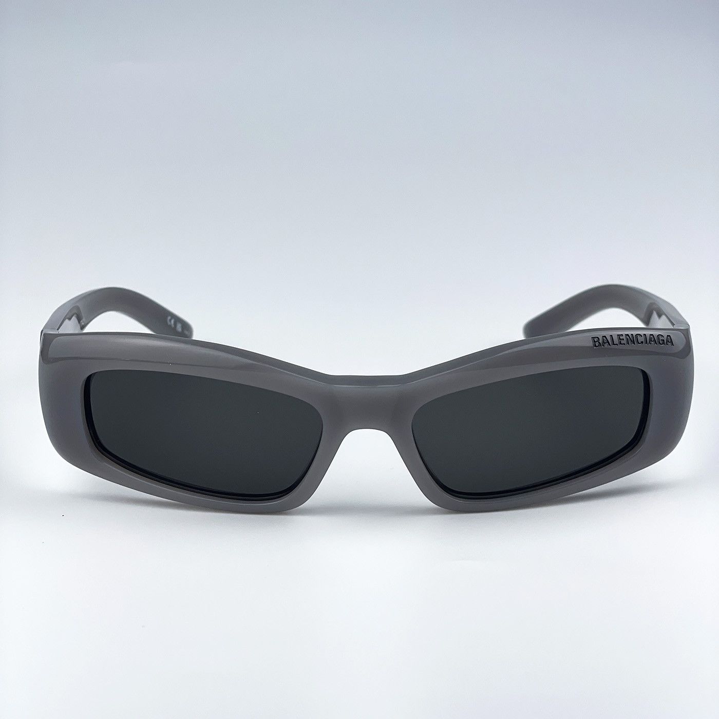 Balenciaga NEW Balenciaga BB0266S 003 Grey Rectangle Unisex Sunglasses Size ONE SIZE - 5 Thumbnail