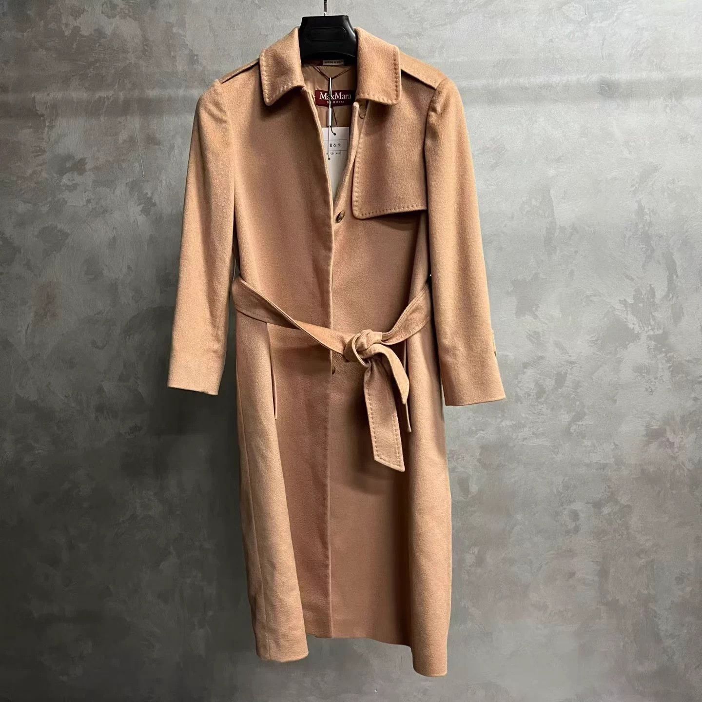 Max Mara Max Mara Women's 36 Solid Midi Wool Coat Size XS / US 0-2 / IT 36-38 - 1 Thumbnail