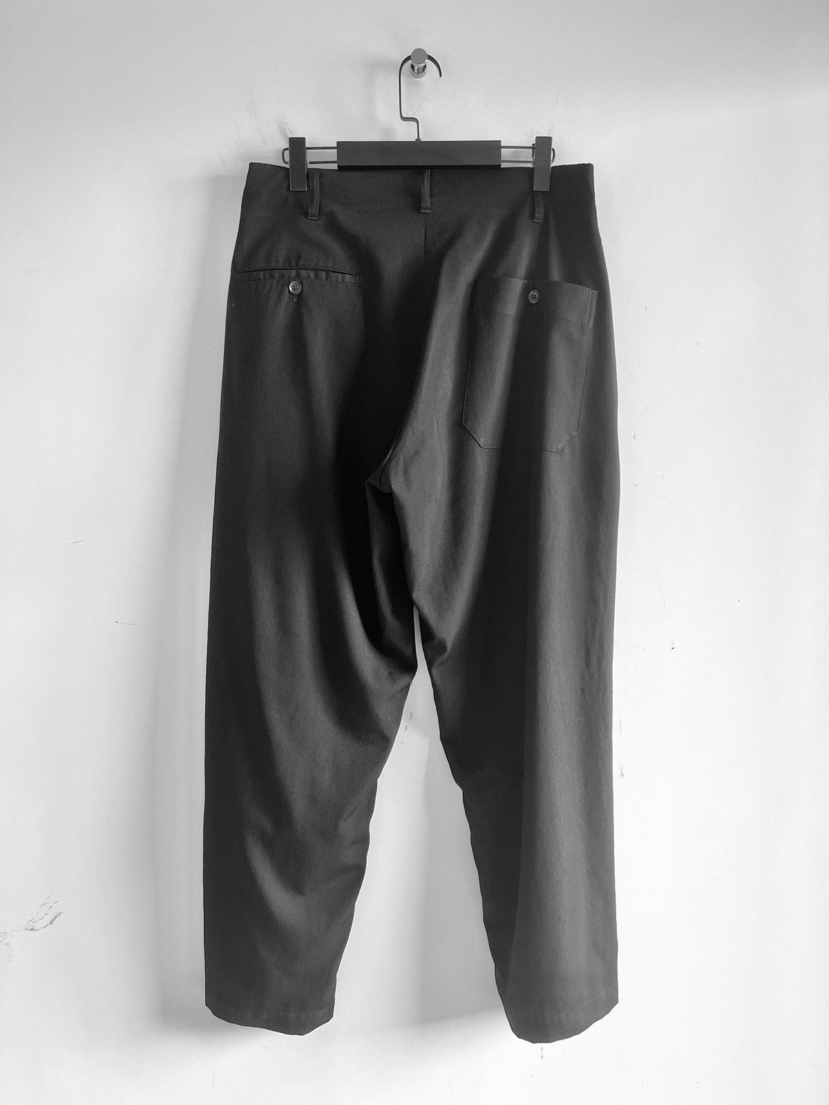 Yohji Yamamoto Yohji Yamamoto Pour Homme - W/GABARDINE Side Tuck Pants Size US 30 / EU 46 - 2 Thumbnail
