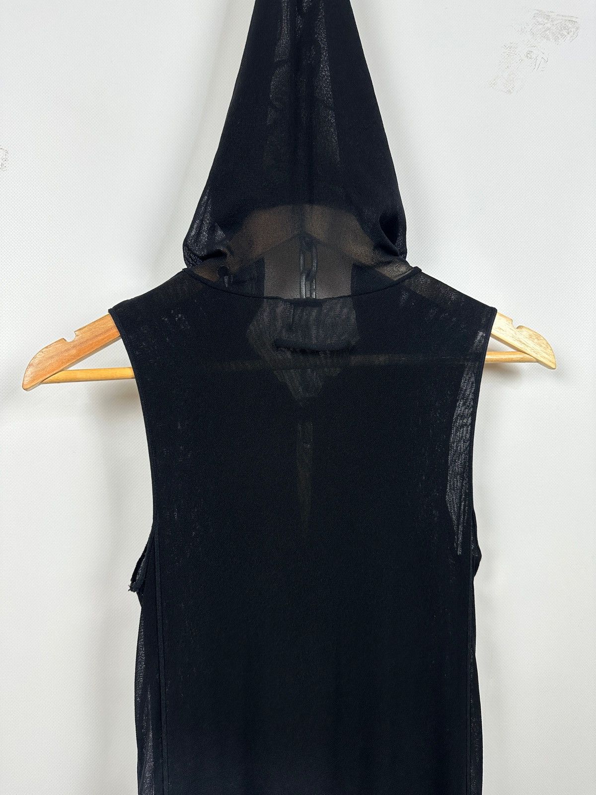 Jean Paul Gaultier Vintage Jean Paul Gaultier Black Gothic Mesh Hood Maxi Dress Size S / US 4 / IT 40 - 20 Thumbnail