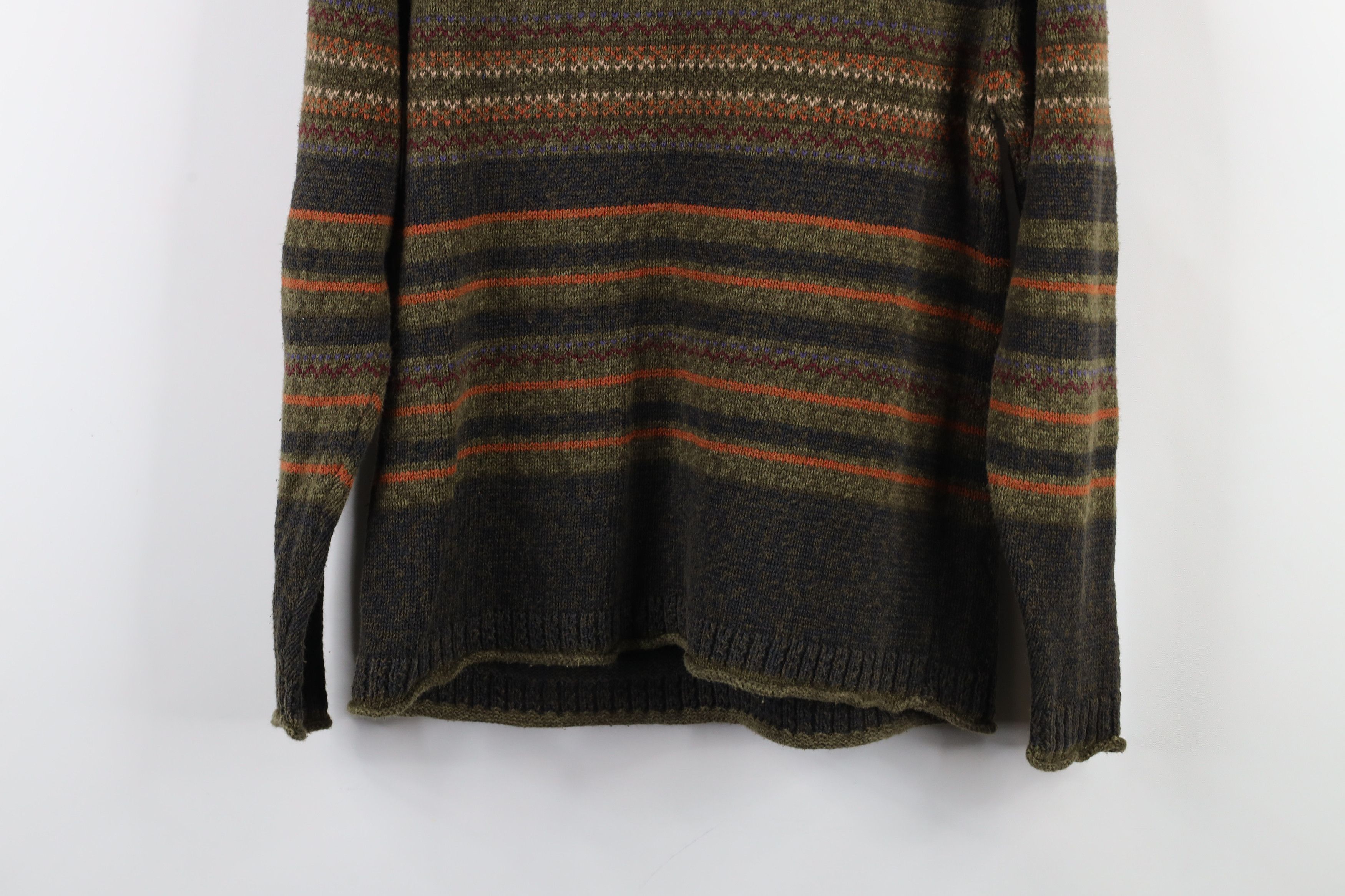 Vintage Vintage 90s Streetwear Rainbow Fair Isle Marled Knit Sweater Size M / US 6-8 / IT 42-44 - 9 Thumbnail