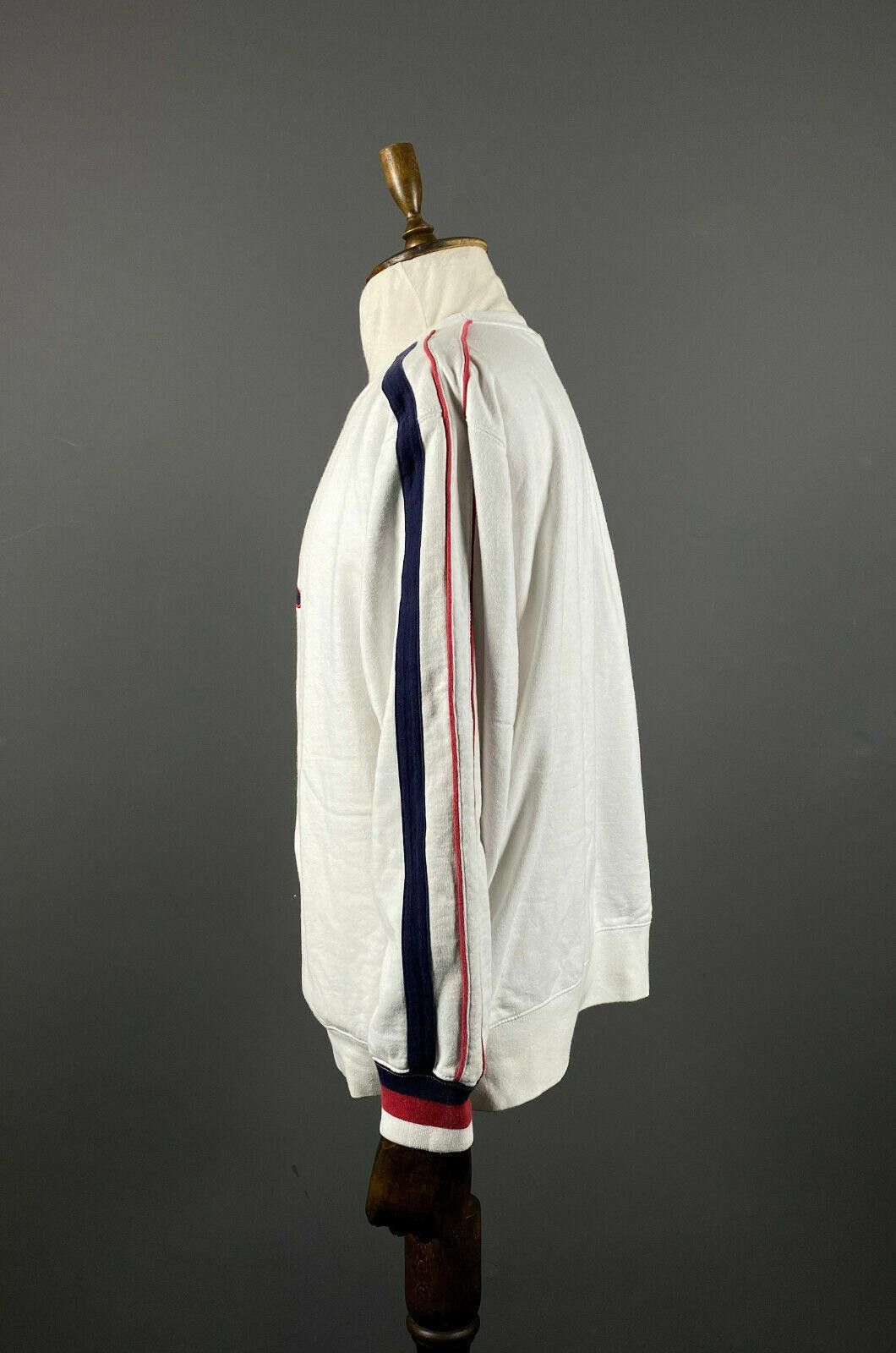 Fila Men FILA White Big Logo Crew Neck Sweatshirt Size XXL Size US XXL / EU 58 / 5 - 4 Thumbnail