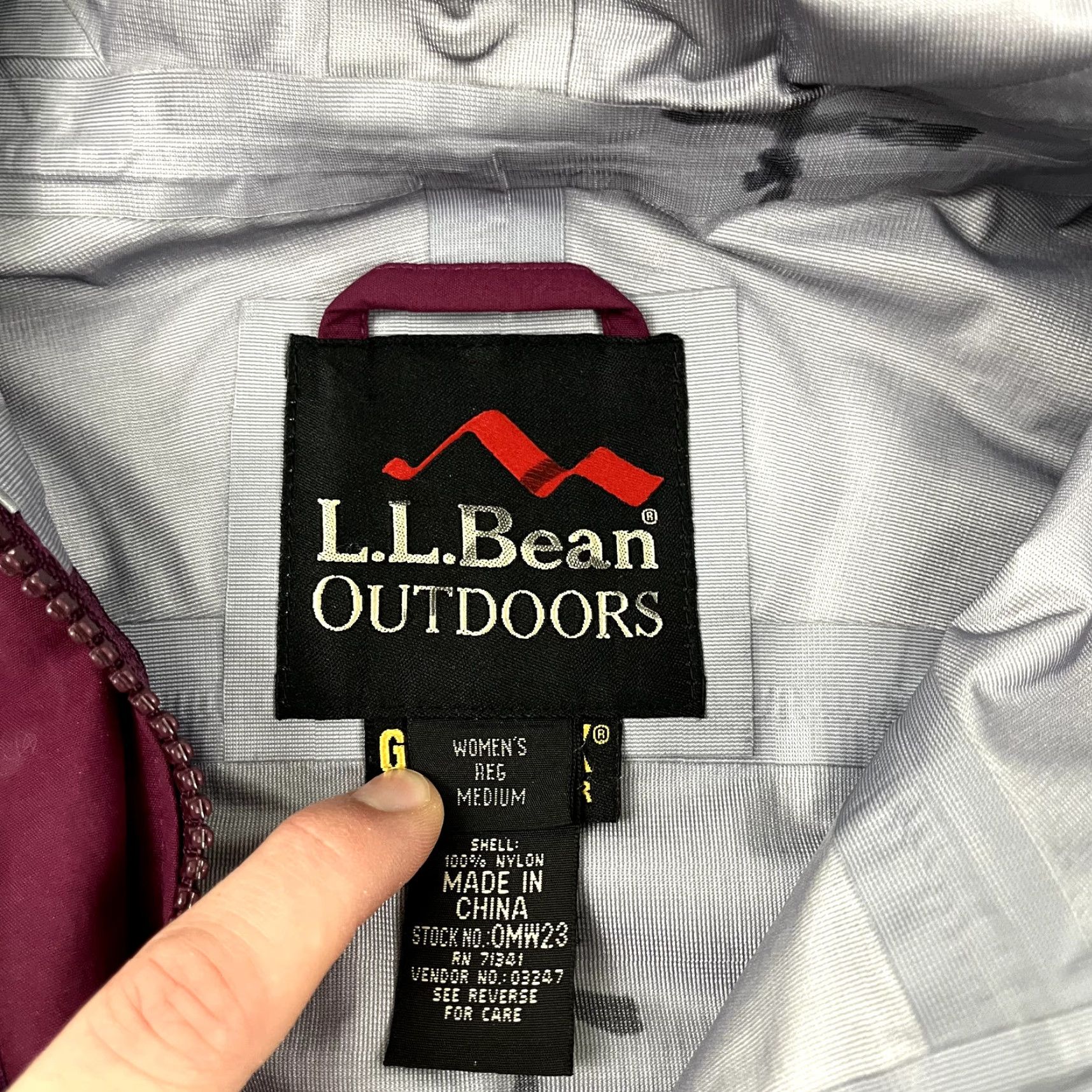 Vintage VINTAGE LL BEAN Jacket Womens Medium Goretex XCR Fuchsia Pink Rain Coat Outdoors Hiking Size M / US 6-8 / IT 42-44 - 2 Thumbnail