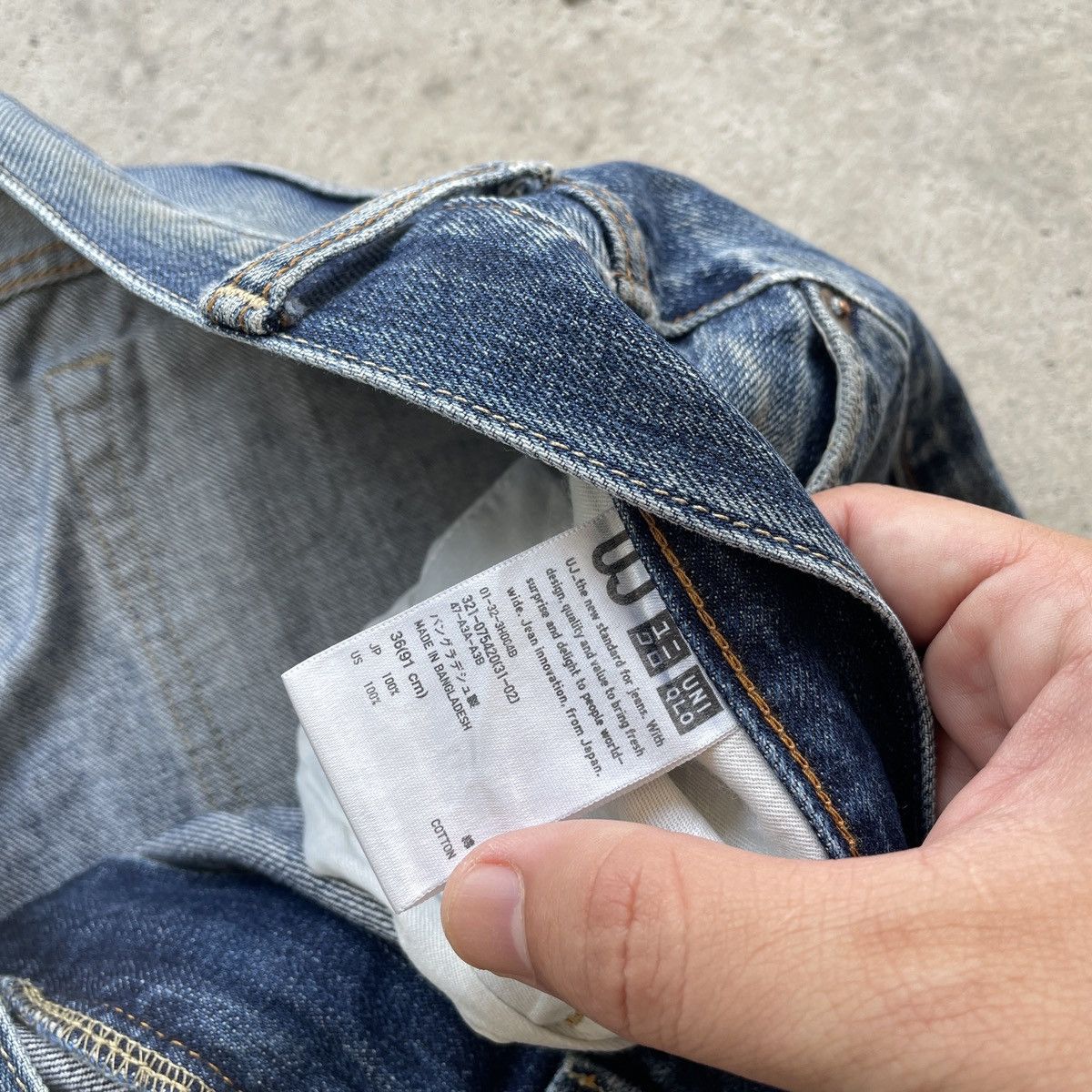 Japanese Brand Vintage Japanese StoneWash Blue Faded Jeans Pants Denim W36 Size US 36 / EU 52 - 7 Thumbnail