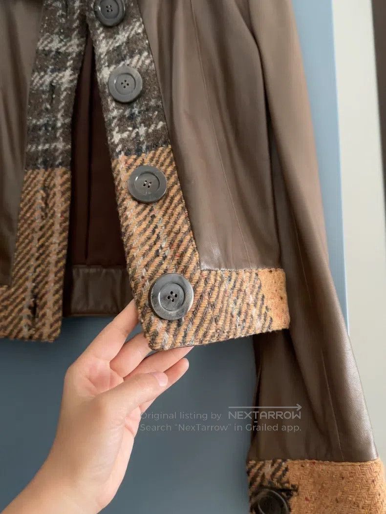 Other Valentino Lambskin chocolate leather coat Size S / US 4 / IT 40 - 6 Thumbnail