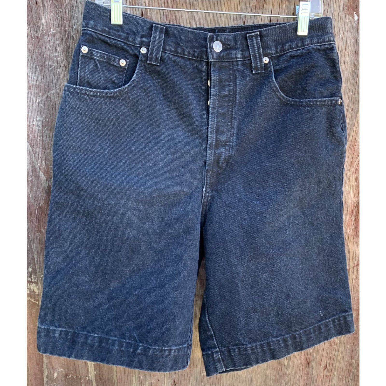 Banana Republic vtg Banana Republic Safari & Travel Co denim shorts Jorts 80s Size 12 Blue Denim 5 pocket Button fly Mens Womens Boys Girls Size 34" / US 12 / IT 48 - 3 Thumbnail
