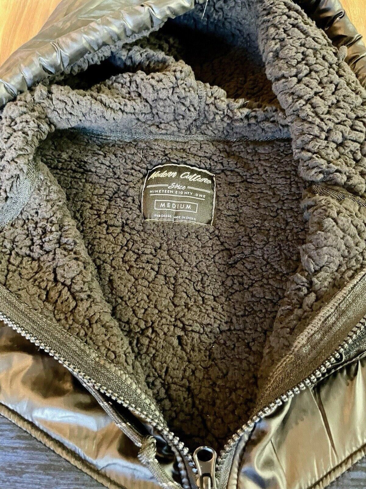 Designer Modern Culture Men's Blue Sherpa Lined Jacket Sz M (A1) Size US M / EU 48-50 / 2 - 4 Thumbnail
