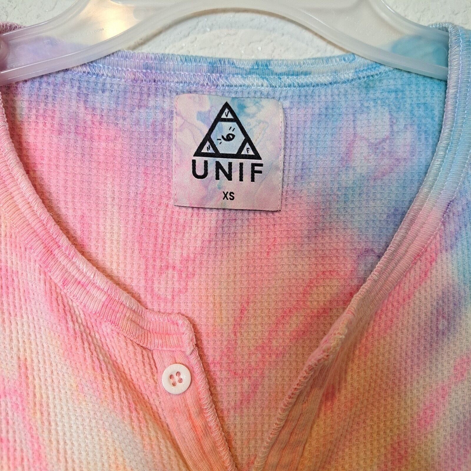 UNIF UNIF Bongjohns Romper Jumpsuit Tie Dye Thermal Rare Sz XS Size 35" - 3 Thumbnail