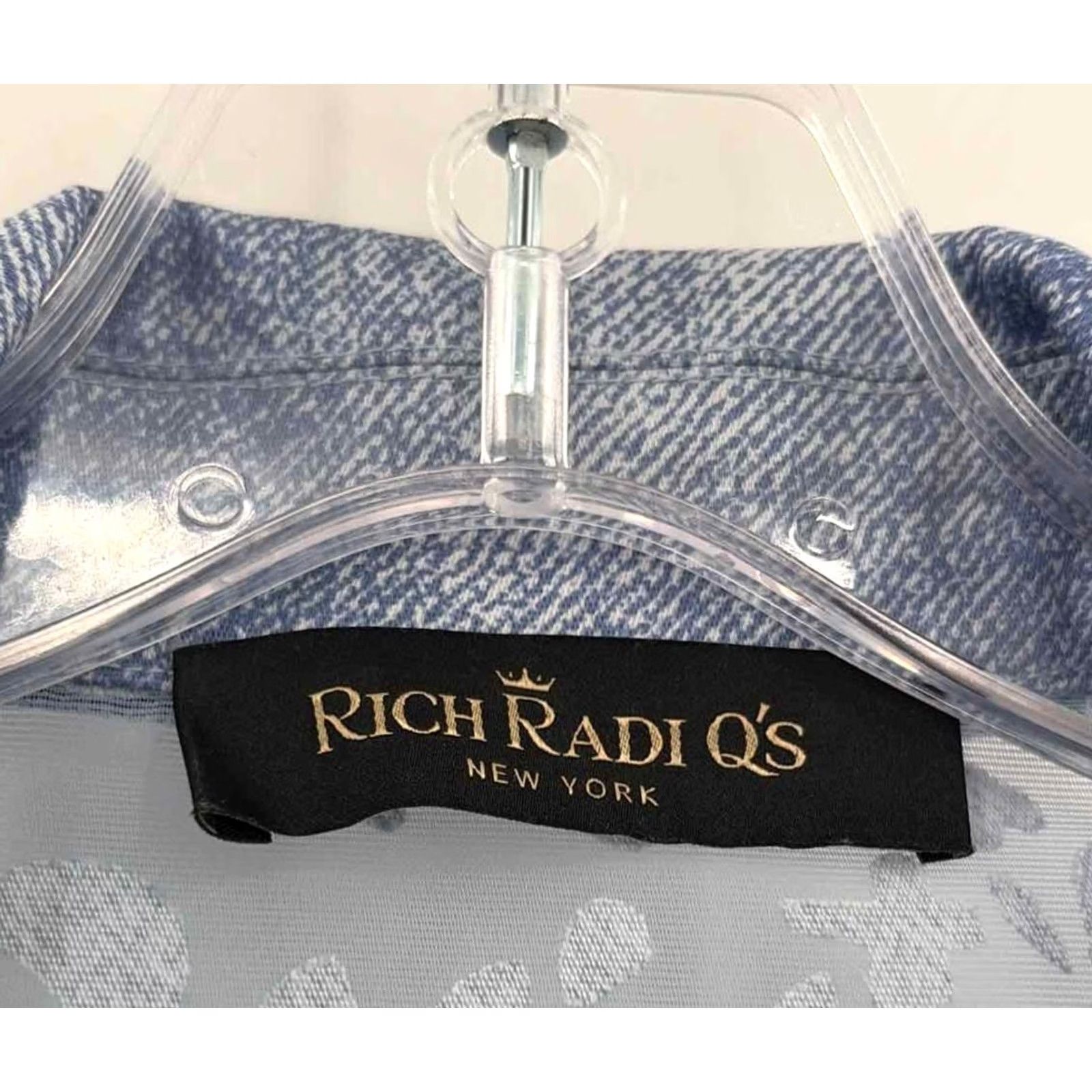 Vintage Pre-Owned Rich Radi Q's Blue Button Down Long Sleeve Blouse - Medium Regular Size XS? Size M / US 6-8 / IT 42-44 - 3 Thumbnail