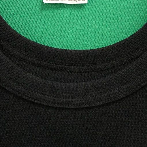 Comme des Garcons Homme Plus Short Sleeve Docking crew neck polyester tshirt Black Size US XL / EU 56 / 4 - 3 Thumbnail