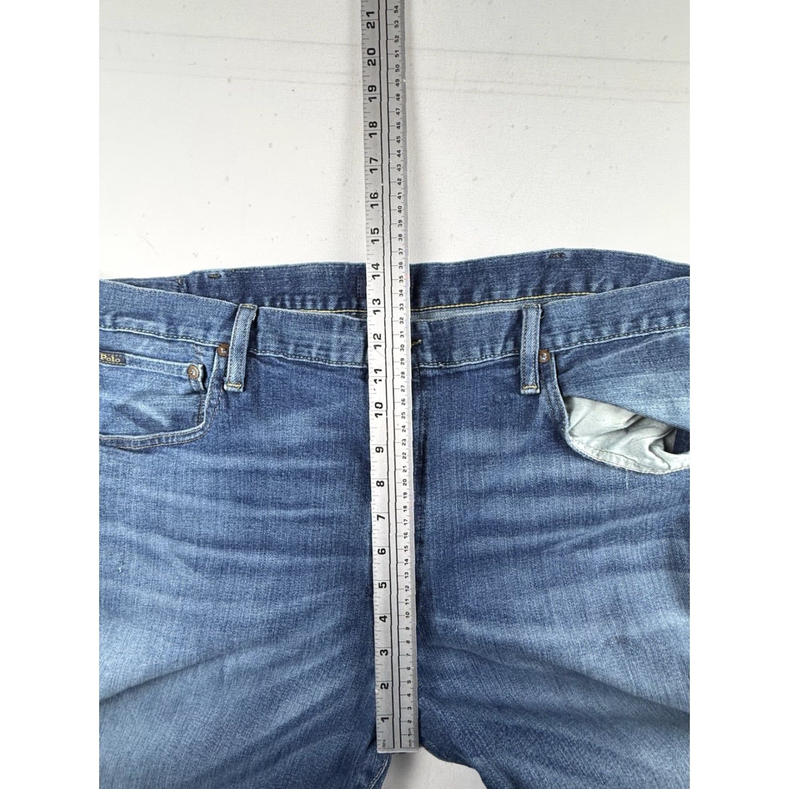 Polo Ralph Lauren Polo Ralph Lauren Jeans Hampton Straight 42T Big & Tall Denim 36 In Light Stonewashed Medium-Light Blue Men Size US XL / EU 56 / 4 - 7 Thumbnail