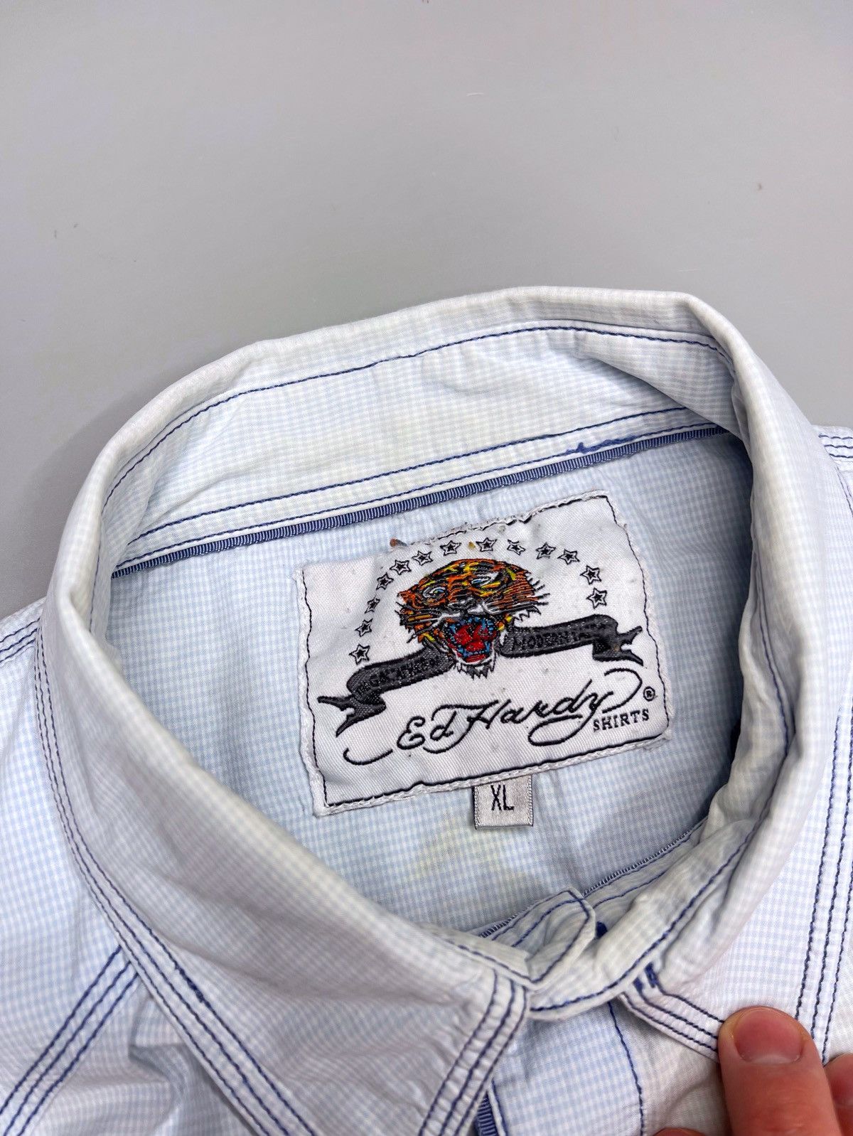 Ed Hardy × Vintage Vintage Y2k Ed hardy Tattoo Shirt Size US XL / EU 56 / 4 - 6 Thumbnail