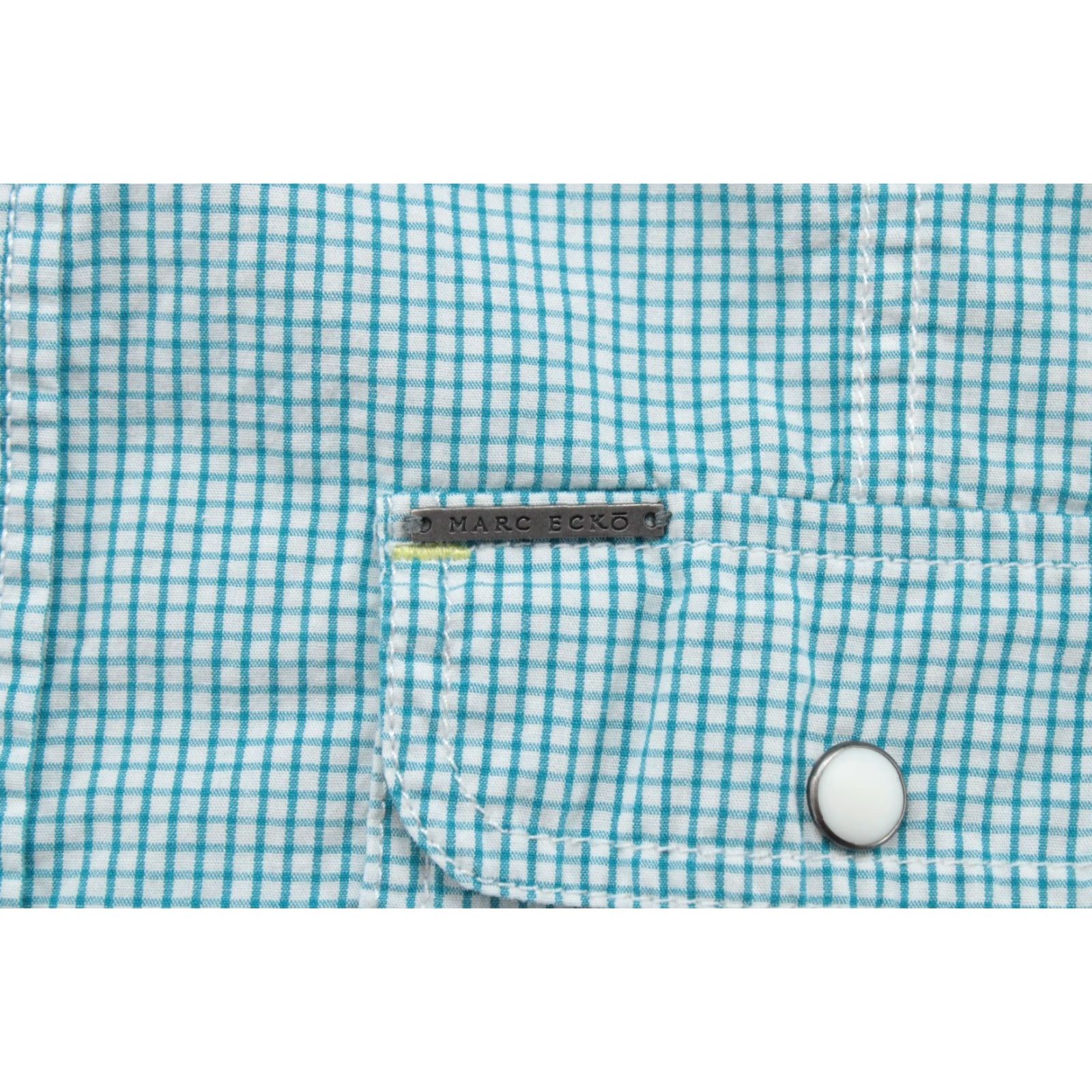 Vintage Marc Ecko Shirt Mens XL Blue White Check Long Sleeve Pearl Snap Western Cowboy Size US XL / EU 56 / 4 - 4 Thumbnail