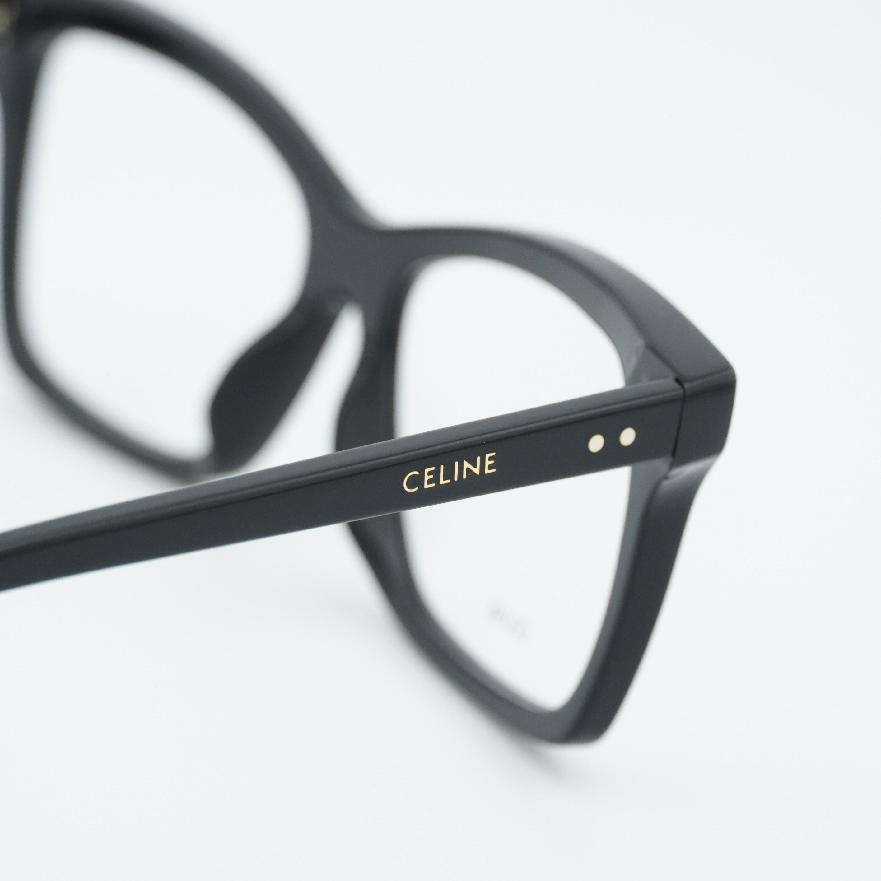 Celine Celine CL50117I 001 Eyeglasses Black 54mm Square Frame Size ONE SIZE - 7 Thumbnail