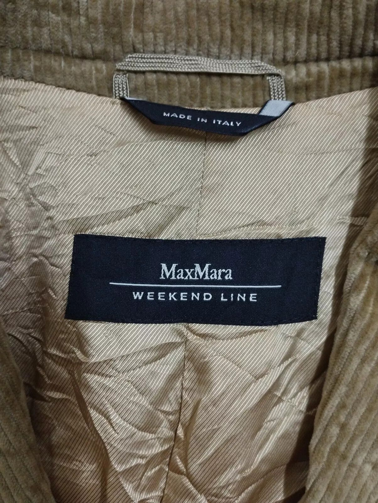 Max Mara × Weekend Max Mara MAX MARA Weekend Line Corduroy Light Brown Women Jacket Size XS / US 0-2 / IT 36-38 - 10 Thumbnail