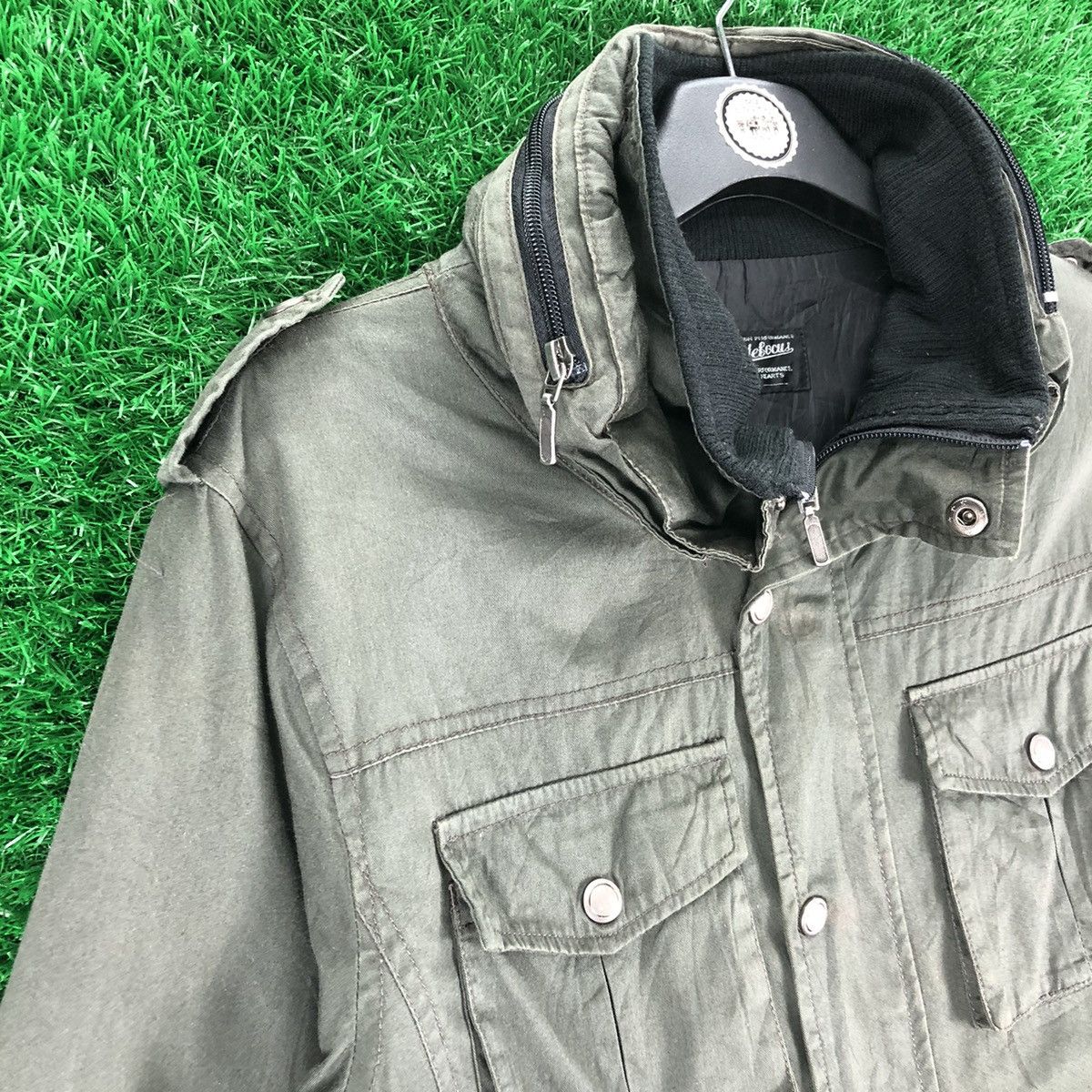 Vintage Vintage 90's OG Zipper Jacket by Double Focus Size US XS / EU 42 / 0 - 2 Thumbnail