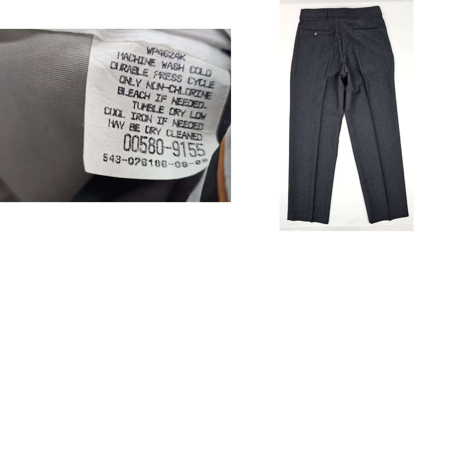 Levi's Vtg Levi's Travelers Wool Blend Pleated Dress Pants Men 35x31 Gray EUC - Casual, Formal, Travel, Dress Pants, Levi's, Vintage, 90s, Mens Size US 35 - 8 Thumbnail