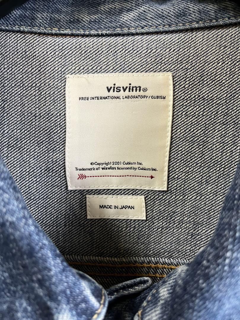Visvim visvim SS 101 JKT DMGD-1001 denim jacket size 4 Size US XL / EU 56 / 4 - 3 Thumbnail