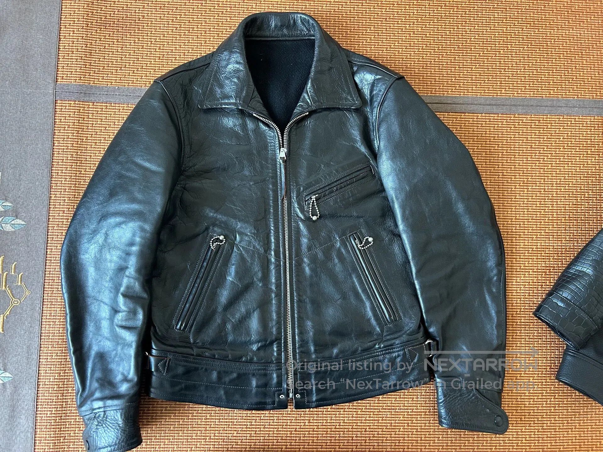 Freewheelers high-quality black leather jacket by freewheelers. Size US M / EU 48-50 / 2 - 2 Thumbnail