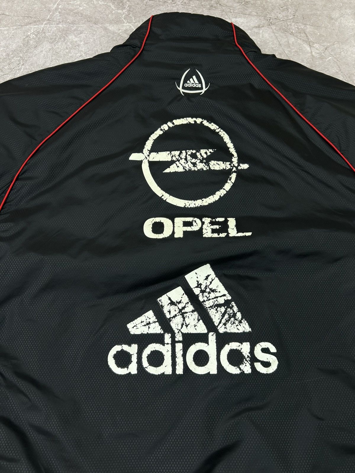 Adidas Vintage Adidas AC Milan soccer jacket parka logo Opel Large Size US L / EU 52-54 / 3 - 6 Thumbnail