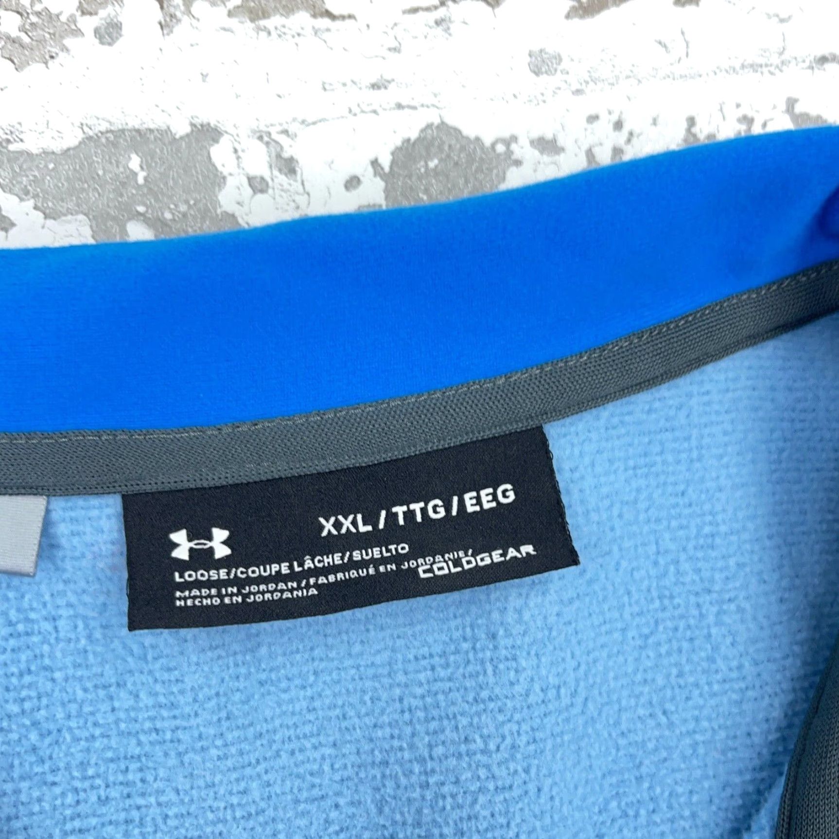 Under Armour Under Armour Sweatshirt Men 2XL Blue Pull Over 1/4 Zip Mock Neck Sports Classic Storm Size US XXL / EU 58 / 5 - 5 Thumbnail