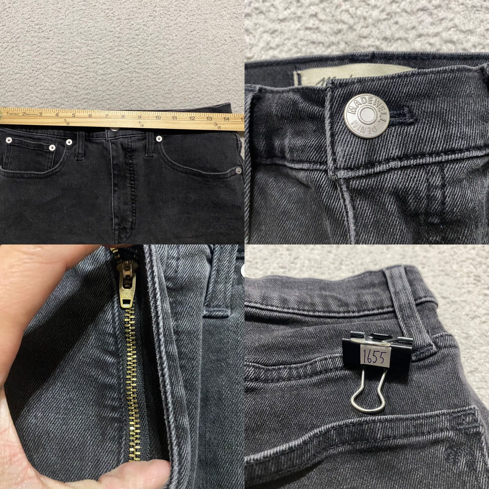 Madewell Madewell Jean Shorts Womens 28 High Rise Denim Faded Black Cut-off Inseam 2" Size 28" / US 6 / IT 42 - 8 Thumbnail