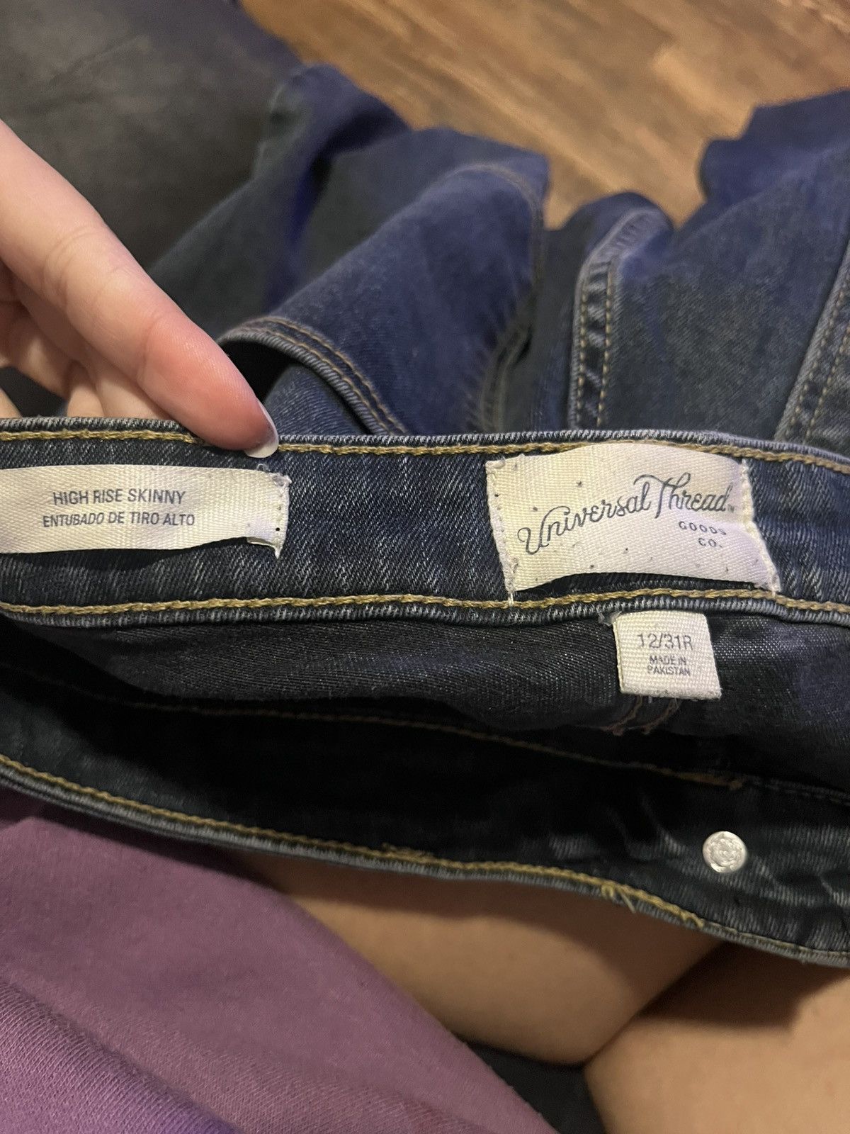 Other Dark high rise skinny jeans Size 34" / US 12 / IT 48 - 3 Thumbnail