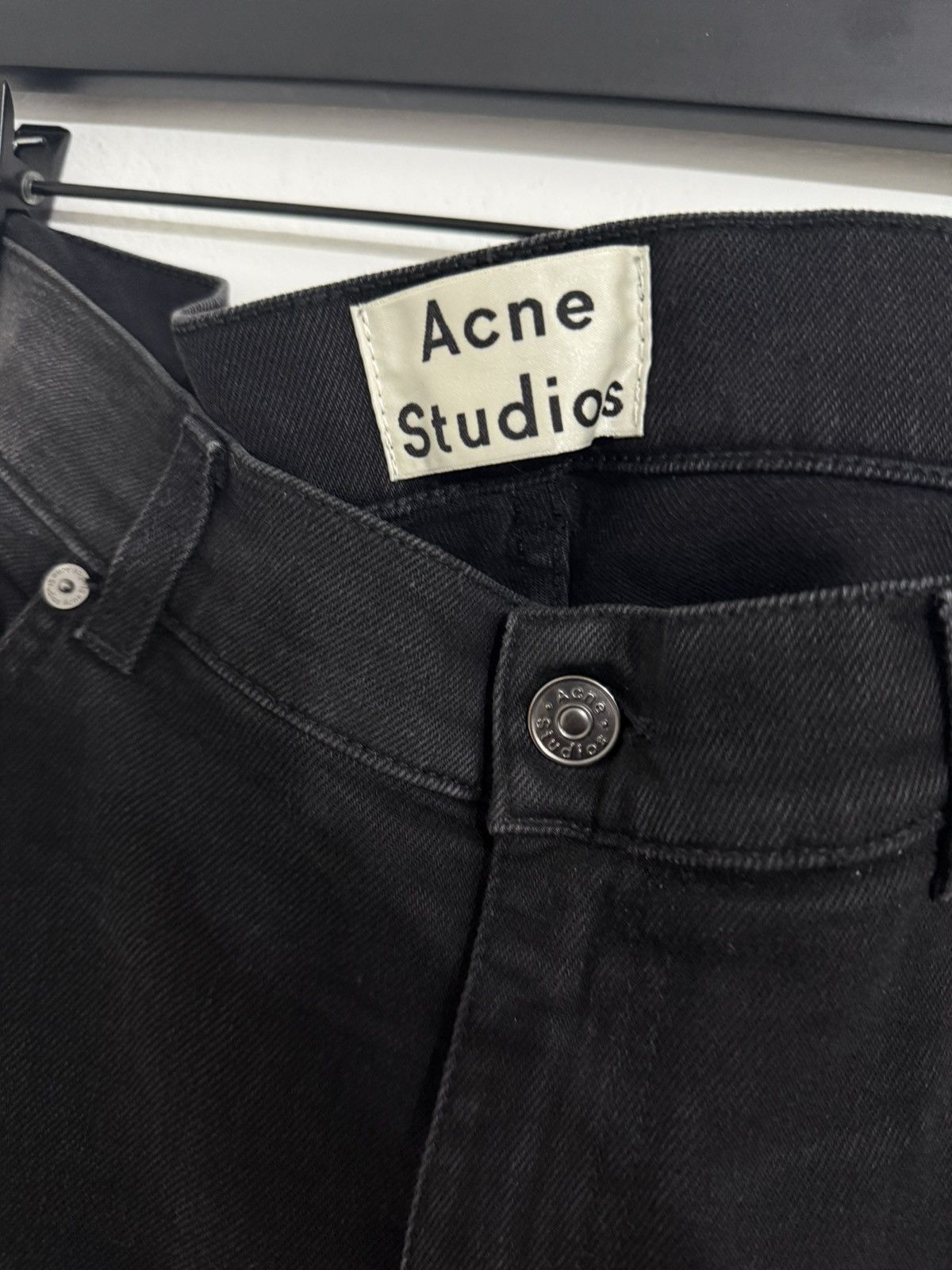 Acne Studios Washed Black Skinny Denim Size US 34 / EU 50 - 3 Thumbnail