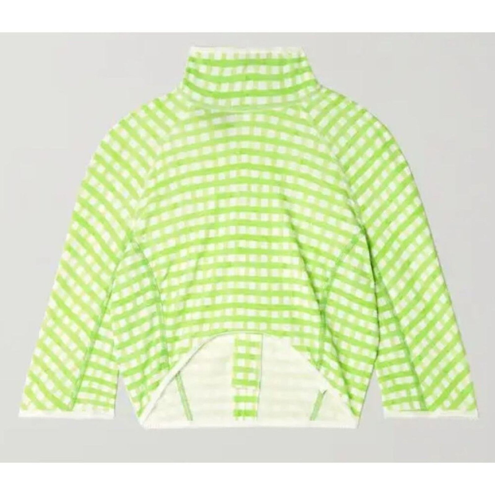 Jacquemus JACQUEMUS Tuba cropped gingham jersey turtleneck top Size M / US 6-8 / IT 42-44 - 6 Thumbnail