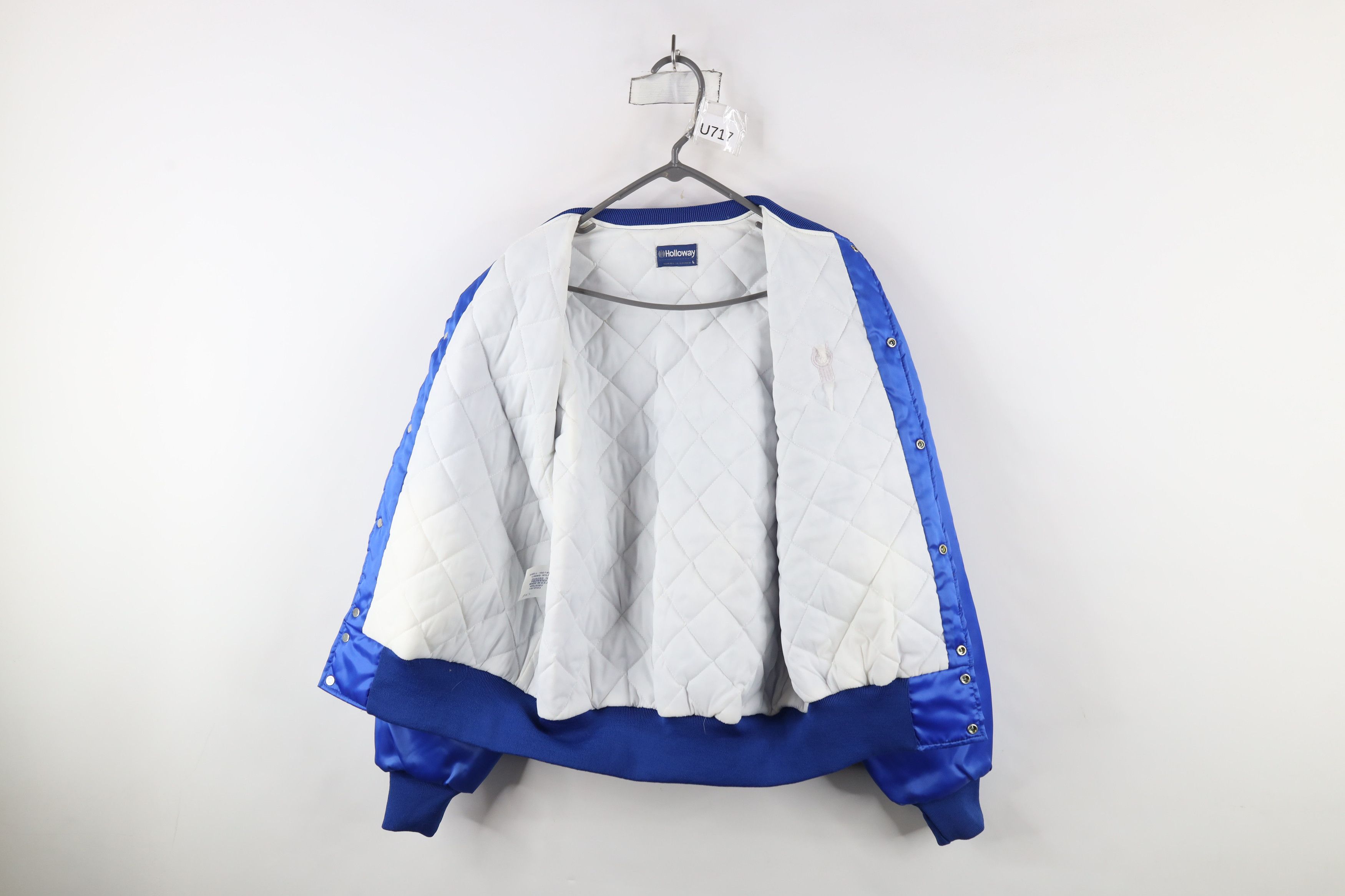 Vintage Vintage 80s 90s Trucking Quilted Satin Bomber Jacket USA Size US L / EU 52-54 / 3 - 9 Thumbnail