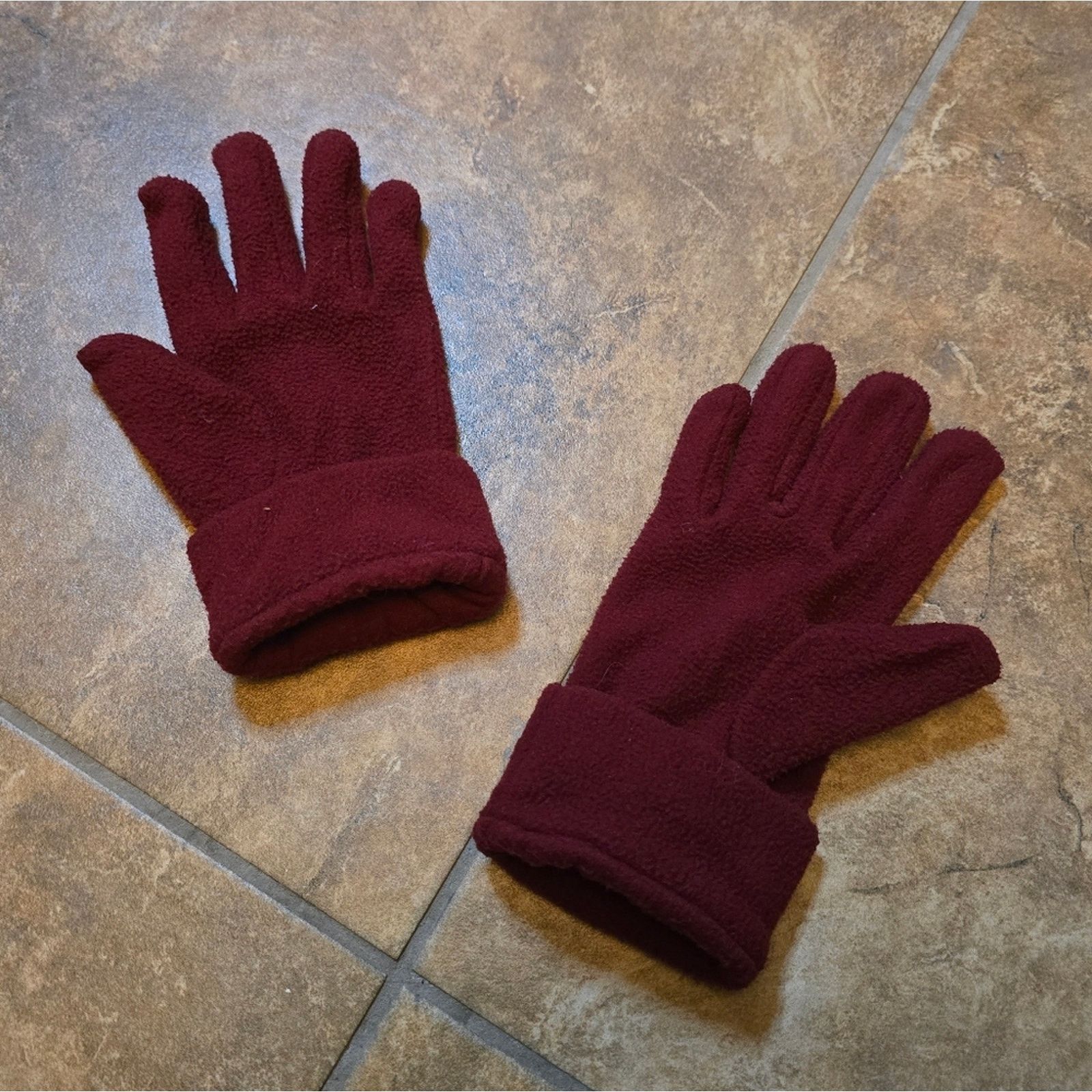 Gap Burgundy | GAP | Fold Over Winter Glove Size ONE SIZE - 2 Thumbnail