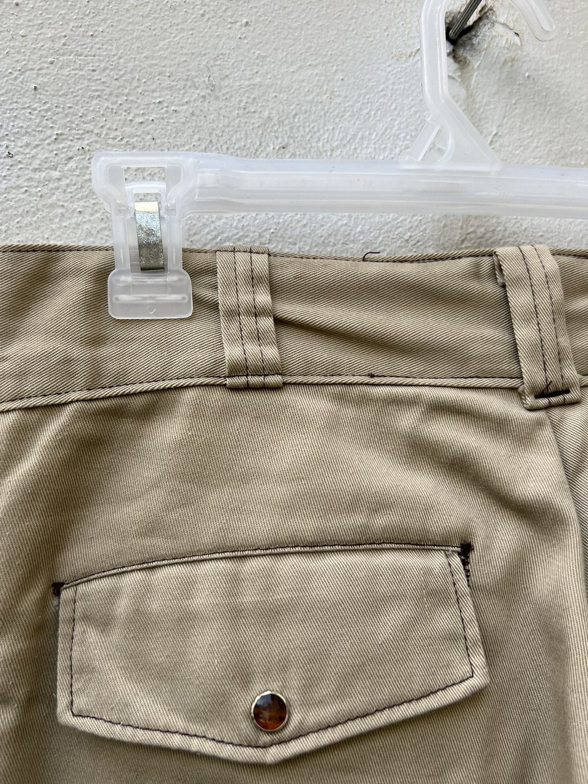 Dickies Vintage 70s TALON Zipper Dickies Flare Khaki Trouser Pant Size US 30 / EU 46 - 16 Thumbnail