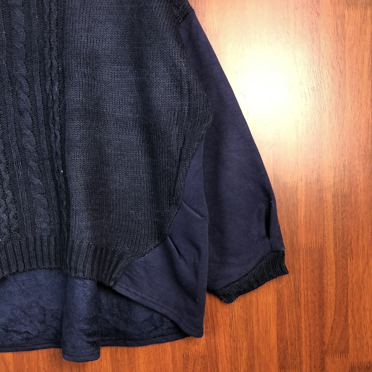 Homespun Knitwear × Japanese Brand Lupilien Dark Blue Knitwear #7549 Size L / US 10 / IT 46 - 5 Thumbnail