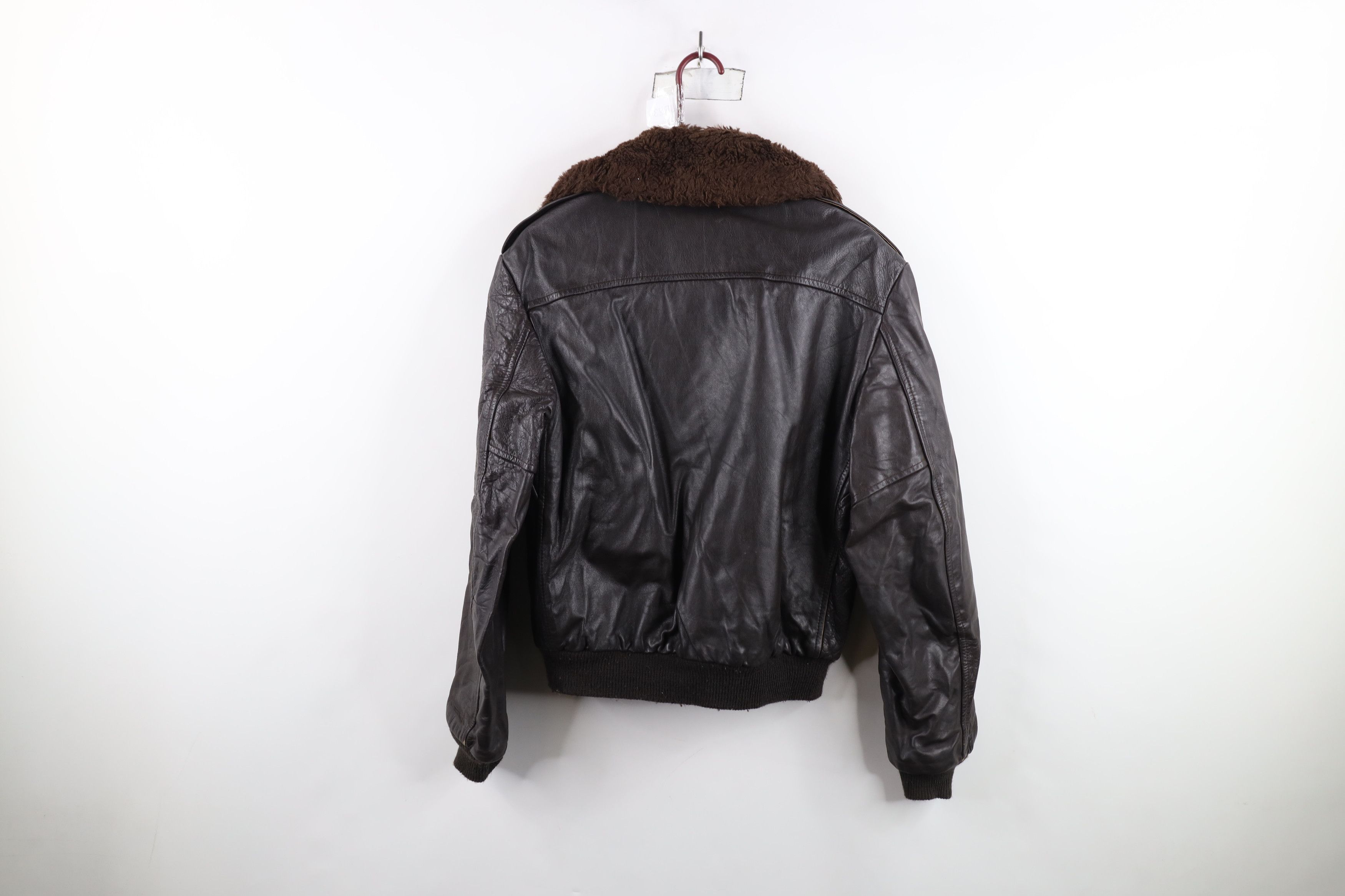 Cooper × Vintage Vintage 60s 70s Cooper Leather Flight Bomber Jacket USA Size US L / EU 52-54 / 3 - 13 Thumbnail
