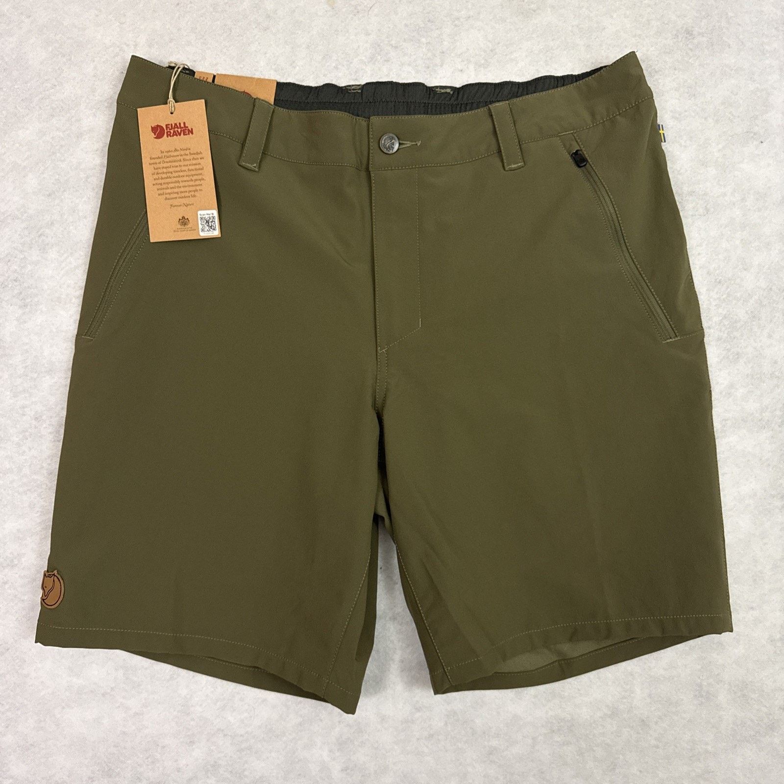 Fjallraven Fjallraven Mens 38 Abisko Trail Stretch Shorts Laurel Green Size US 38 / EU 54 - 3 Thumbnail